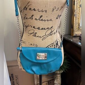 💙 Nine West Turquoise Crossbody Purse with Chain Strap